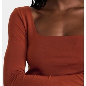 Vince Rust Long Sleeve Women's Top